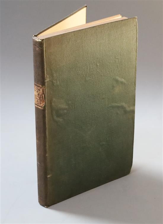 WYE: Morris, William S. - The History and Topography of Wye, 1st edition, 8vo, green cloth with 7 plates,